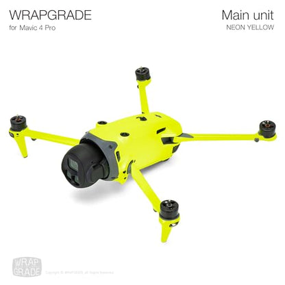 WRAPGRADE Full Wrap Skin Stickers Compatible with DJI Mavic 4 Pro (Neon Yellow) - color: Neon Yellow