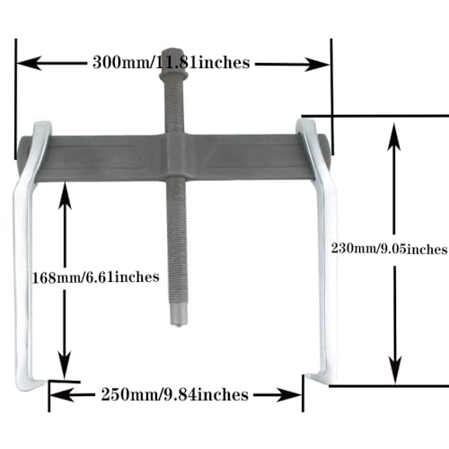 2-Jaw Gear Puller, 12 Inch 2 Claw Gears Puller for Removal of Pulley Flywheel Bearing, Puller Tool Separate Lifting Device - size: 12inches