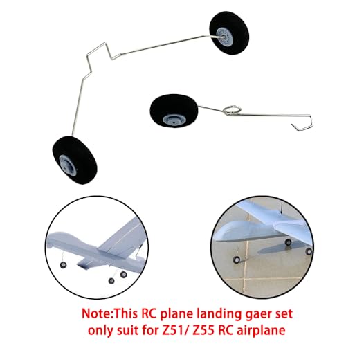 RC Airplane Landing Gear Replace Kit Landing Gear Wheel Set for RC Airplane Helicopter DIY Model Plane Replace Part