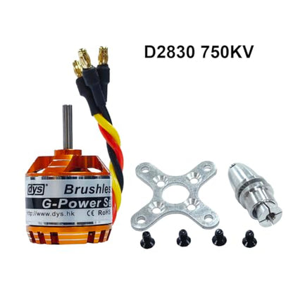 DYS D2830 750KV/850KV/1000KV/1300KV Brushless Outrunner Motor 2-4S for Multicopter RC Aircraft Fixed-Wing UAV (D2830 750KV) - color: D2830 750KV