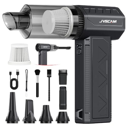 Compressed Air Duster&Vacuum Cleaner, 3-in-1 150000RPM Cordless Air Blower
