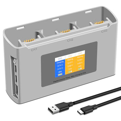 Mini 2 Battery 3-Channel Charger Two-Way Charging Hub for DJI Mini SE SE 4K