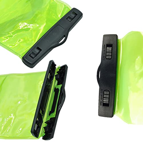 Lsgoodcare 5Pcs Portable Two Way Radio Waterproof Rainproof Bag Case Pouch Compatible with Motorola Kenwood Midland UV-3R UV-5R PX-888 Walkie Talkie Radio,5 Inch x 13.8 Inch, Green - color: green-5ps