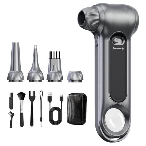 Cordless Electric Air Duster 150000RPM Brushless Handheld Blower - color: Gray