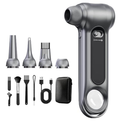 Cordless Electric Air Duster 150000RPM Brushless Handheld Blower - color: Gray