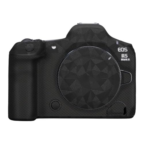 Camera Skin Wrap R5II Anti-Scratch Sticker Coat Vinly Protective Film Body Protector Decals Cover for Canon EOS R5 Mark II R5 II (Triangle Black) - color: Triangle Black