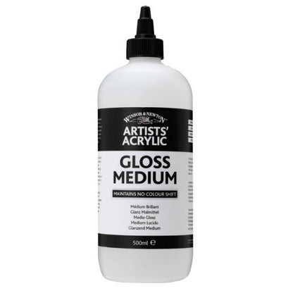Winsor & Newton Professional Acrylic Medium, Gloss Medium, 250ml - color: Gloss Medium, style: 250ml (8.5-oz)