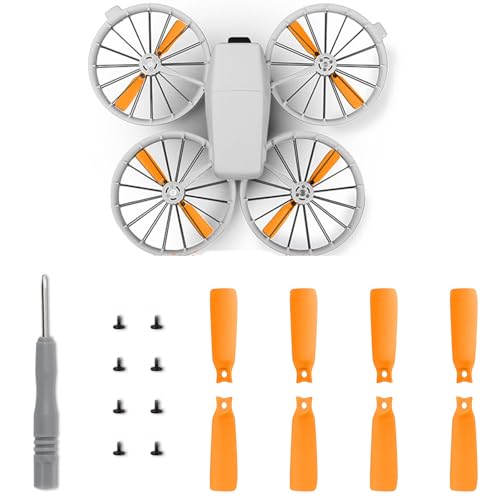 8pcs Flip Propellers Blades Props for DJI Flip, Replacement Quick Release Wing Blade Drone Propellers Spare Parts (Orange)