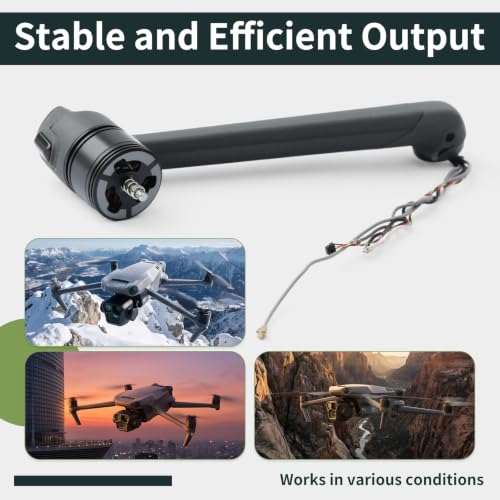 Rear Left Drone Motor Arm Assembly Compatible with DJI Mavic 3 Pro, Spare Parts Lightweight Sturdy Wear-Resistant Back left - color: Mavic3 Pro Rear Left Motor Arm