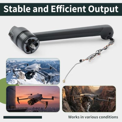 Rear Left Drone Motor Arm Assembly Compatible with DJI Mavic 3 Pro, Spare Parts Lightweight Sturdy Wear-Resistant Back left - color: Mavic3 Pro Rear Left Motor Arm