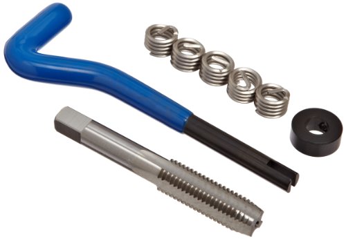 E-Z Lok EK21110 Helical Threaded Insert Kit, 304 Stainless Steel, 7/16"-14 Thread Size, 0.438" Installed Length (Pack of 5) - size: 7/16"-14 Thread Size, 0.438" Installed Length, style: Pack of 5