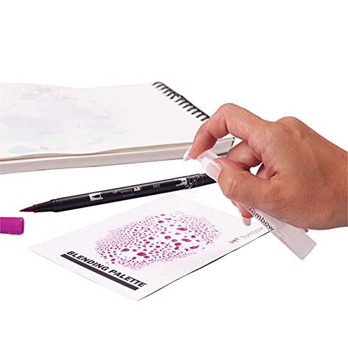 Tombow 56182 Blending Kit. Includes Blending Palette, Colorless Blender, Spray Mister, and Blending Guide, Multicolor, 3 Piece Set