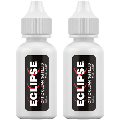 Eclipse Optic Cleaning Solution - Camera Lens and Digital Sensor Cleaner Fluid - Works with All Cameras, Binoculars, and Other Optical Products - Dropper Tip (15ml) - 0.5oz (2-Pack)