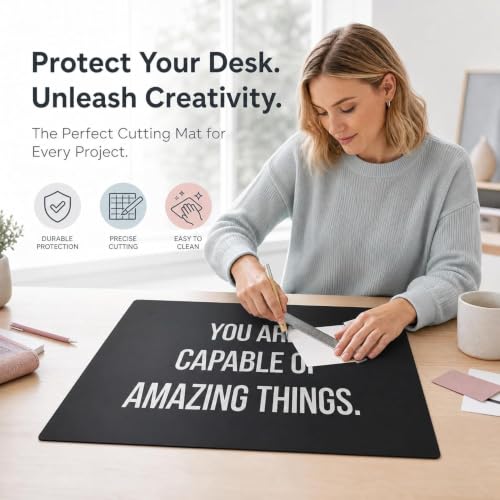 23" x 17" Self Healing PVC Cutting Mat, A2-Black or Green - color: A2-Black or Green