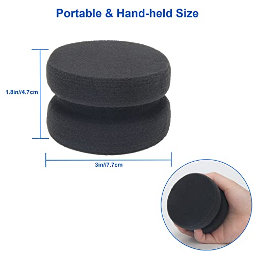 Boyistar Paint Sponge Black 6Pcs, Detail Painting Sponge Double-Side - color: 6 Black