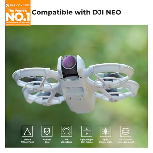 K&F CONCEPT ND & CPL Filter Set Compatible with DJI NEO, ND8 - style: CPL+ND8+ND16