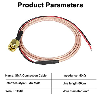 XMSJSIY SMA Male Pigtail Cable Bare Wire Open End Solder Coaxial Coax Cable - style: SMA Male