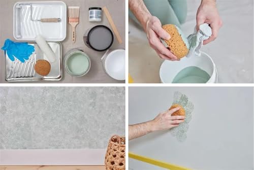Knockdown Texture Sponge, Large 5.5x4.6x2.6'' Drywall and Wall Patch Ceiling Texture Sponge, Texture Patch Sponges Home Decor for Repair DIY Painting Ceiling (1 Pack)