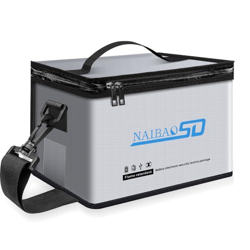 Fireproof Lipo Battery Bag, 11 x 8 x 6.5 in - color: Gray03