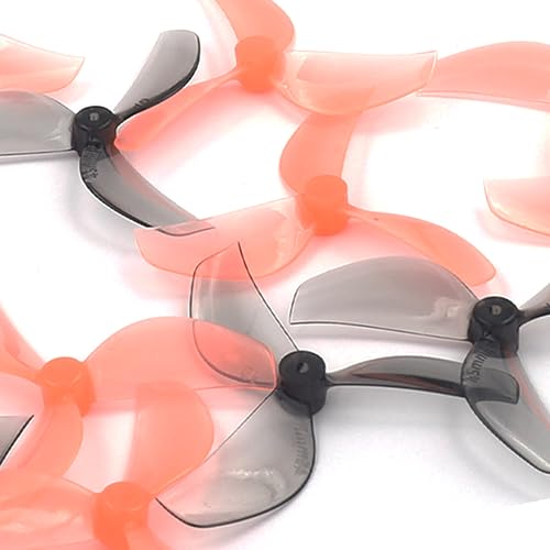 RC Propeller Gemfan 45mm 3-Blade Propeller for RC FPV Drone(Grey+Pink) - color: Grey+pink