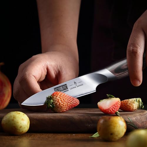 HOSHANHO 3.75 inch Paring Knife, Ultra Sharp Japanese Kitchen Fruit Knife - size: 3.7"