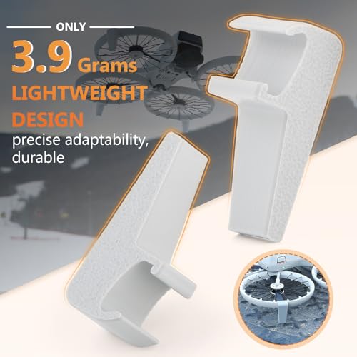 for DJI Flip Extension Landing Gear Drone Accessories for DJI Flip Increased Heightening Bracket Landing Legs Protector Rear Bracket（1 Pair）