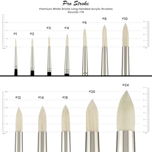 Creative Mark Pro Stroke Chungking Paint Brush - Round Set of 5 - style: Rounds