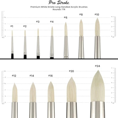 Creative Mark Pro Stroke Chungking Paint Brush - Round Set of 5 - style: Rounds