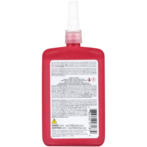 Permatex 27183 High Strength Threadlocker Red, 90 ml - size: 90 ml, style: Liquid - High Strength