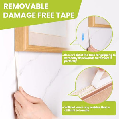 Double Sided Mounting Tape Heavy Duty, Damage Free, 1'' x 16.5 FT - size: 1in x 16.5ft