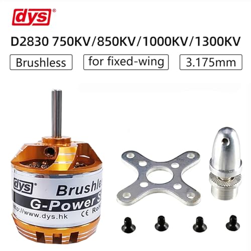 DYS D2830 750KV/850KV/1000KV/1300KV Brushless Outrunner Motor 2-4S for Multicopter RC Aircraft Fixed-Wing UAV (D2830 850KV) - color: D2830 850KV