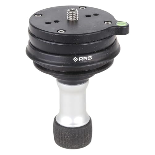 Really Right Stuff Versa Series 3 Leveling Base, 15 Leveling, 3/8"-16 Stud, 25 lb Capacity, Anodized Black, Compatible with 75mm Video Bowl (TA-3-LB)