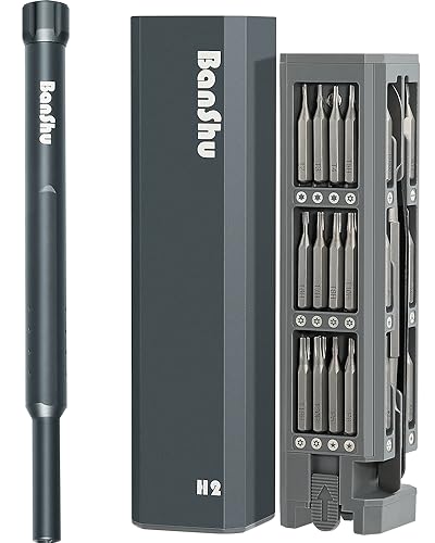 Banshu Small Screwdriver Set, 46 in 1 Mini Screwdriver Set with Case - size: 46-in-1