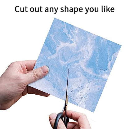 6x6" Cardstock Single Sided Scrapbooking,Craft Decorative Scrap Book Paper - color: 24sheets-halo staining