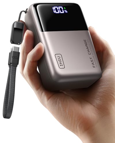 INIU Laptop Power Bank, Smallest 25000mAh 100W Fast Charging Battery Pack - color: Metallic Coffee, size: Mini Size