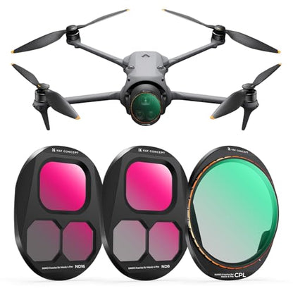 K&F CONCEPT 3 Pack ND CPL Filters Kit Compatible with DJI Mavic 4 Pro