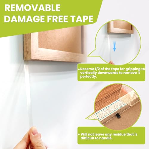 Double Sided Tape Heavy Duty, Removable Nano Adhesive Tape, 1" x 16.5FT - size: 1in x 16.5ft
