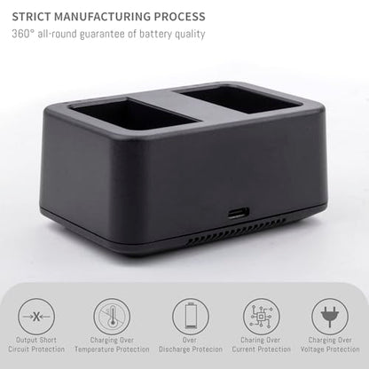 WB37 Battery Charging Hub for DJI WB37 Battery, with USB C Cable Support 65W PD (Only 1 Charger)