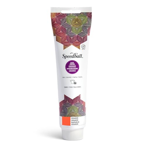 Speedball 003576 Fabric Block Printing Ink - color: Orange, size: 5 fl oz