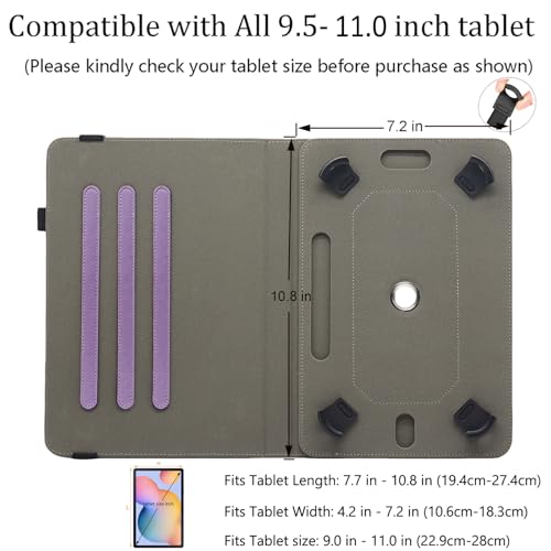 Universal 10 10.1 11 Inch Android 16 15 Tablet Case Cover - color: 04 Purple