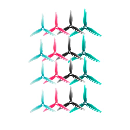 16pcs Gemfan Hurricane MCK Better Grip Smoother 51466 V2 Tri-Blade 5.1" FPV Prop