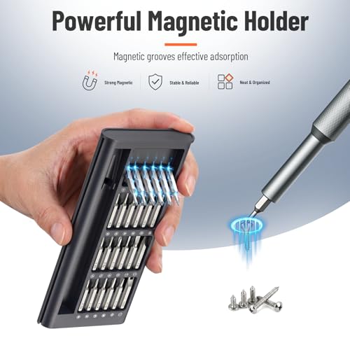 KATERK 25-in-1 Mini Screwdriver Set Precision Small Magnetic Repairs Tool