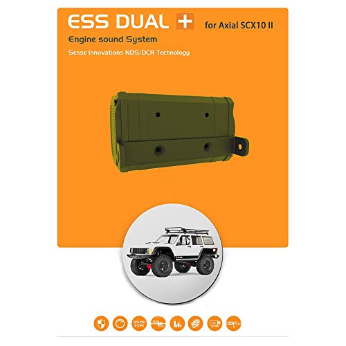 ESS Dual Engine Sound Simulator System for Axial SCX10/SCX10 II Traxxas TRX4 Axial Wraith (Dual+Engine)