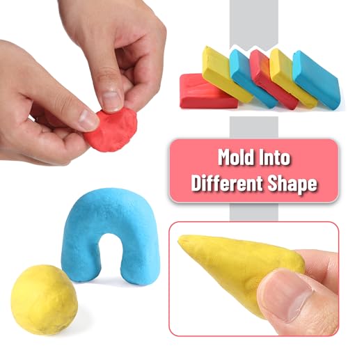Mr. Pen- Kneaded Eraser Set, 18 Pack - color: Red, Yellow, Blue With Sharpener, size: 18 Pack