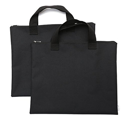 600D Portfolio Waterproof with Handle and Zipper for Student and Artist 2-Pack - size: Small