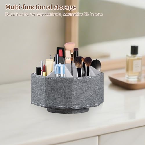 360° Rotation Remote Control Holder,Pen Caddy,Studio Art Supplies Organizer - color: Grey
