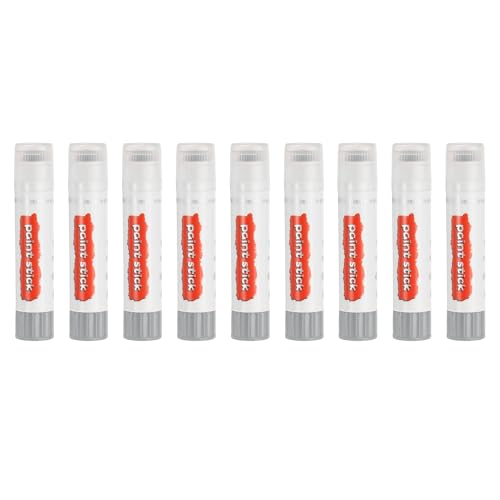 PATIKIL Tempera Paint Sticks, 9 Pcs Solid Tempera Paints Sticks Washable Bulk Markers Pen Quick Drying for Artists Beginners Art Supplies, Gray - color: Gray