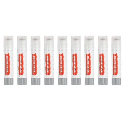 PATIKIL Tempera Paint Sticks, 9 Pcs Solid Tempera Paints Sticks Washable Bulk Markers Pen Quick Drying for Artists Beginners Art Supplies, Gray - color: Gray