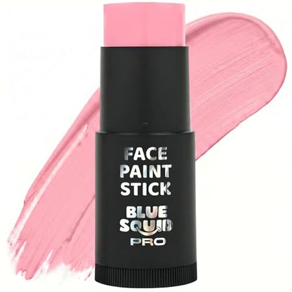Blue Squid PRO Pastel Pink Face Paint Stick - XL (21g/0.75oz) Waterproof Body Paint for Adults & Kids Eye Black Baseball - Vegan Hypoallergenic Twist-Up Non-Toxic Makeup Stick for Cosplay, Sports - color: Pastel Pink