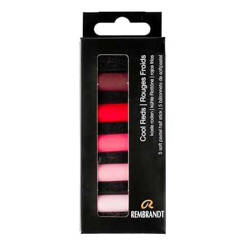 Rembrandt Soft Pastel Micro Set, 5-Piece Half Sticks, Cool Reds - color: Cool Reds, style: 5 Half Sticks in Micro Set